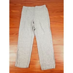 Chicos Pants Linen Blend Womens XL elastic waist tapered Leg comfort business